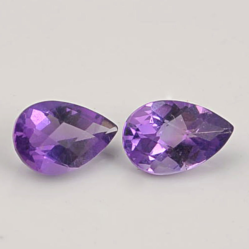 1.40 Carat Purple Color Pear Amethyst Gemstone