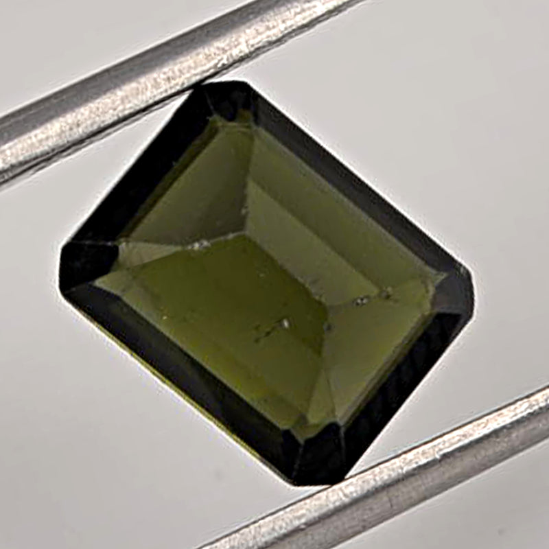 2.20 Carat Green Color Octagon Tourmaline Gemstone