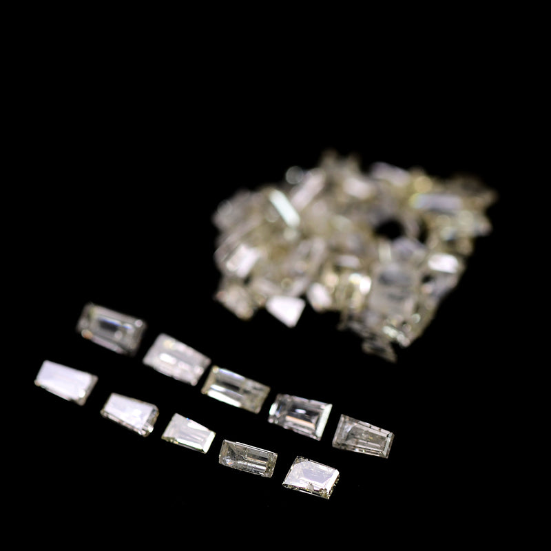 Tapered Baguette White Color Diamond 1.75 Carat