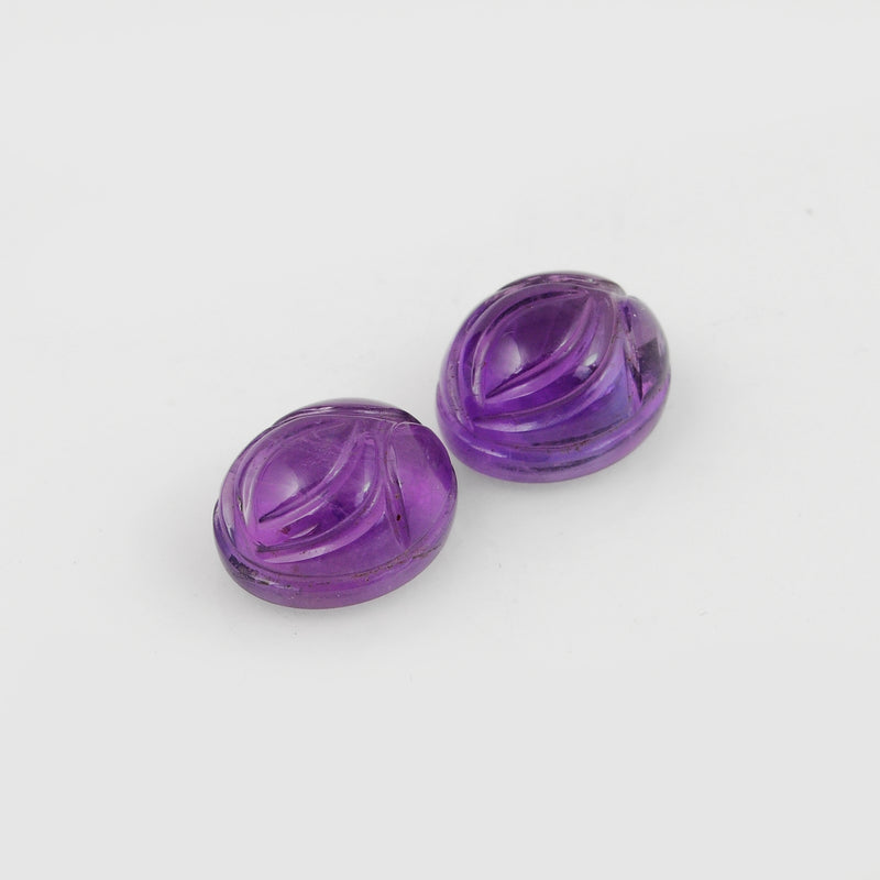 12.13 Carat Purple Color Oval Amethyst Gemstone