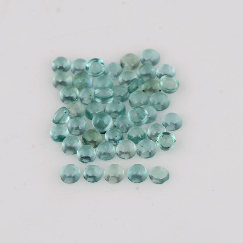 2.03 Carat Greenish Blue Color Round Apatite Gemstone