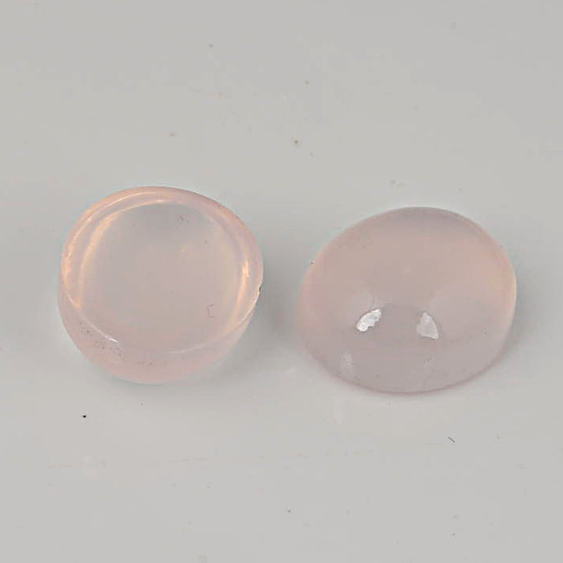 10.85 Carat Pink Color Oval Rose Quartz Gemstone