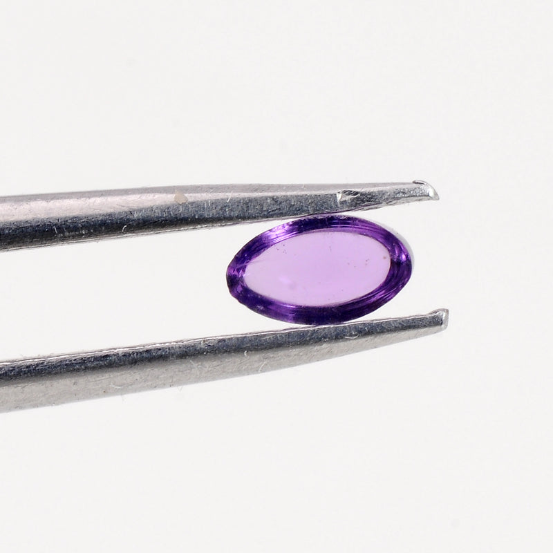 0.27 Carat Purple Color Oval Amethyst Gemstone