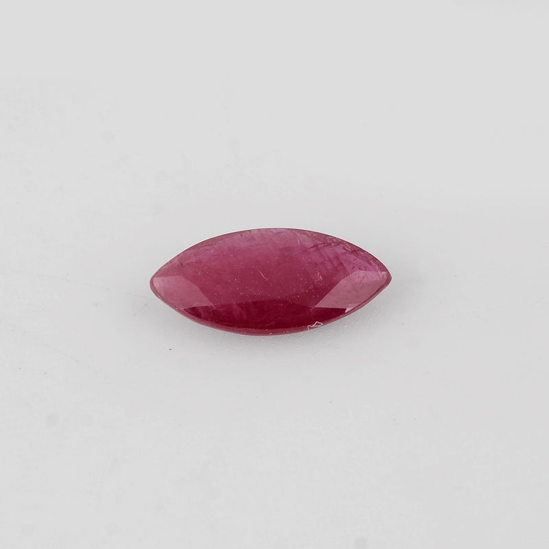 1.45 Carat Purplish Red Color Marquise Ruby-IGI Certified