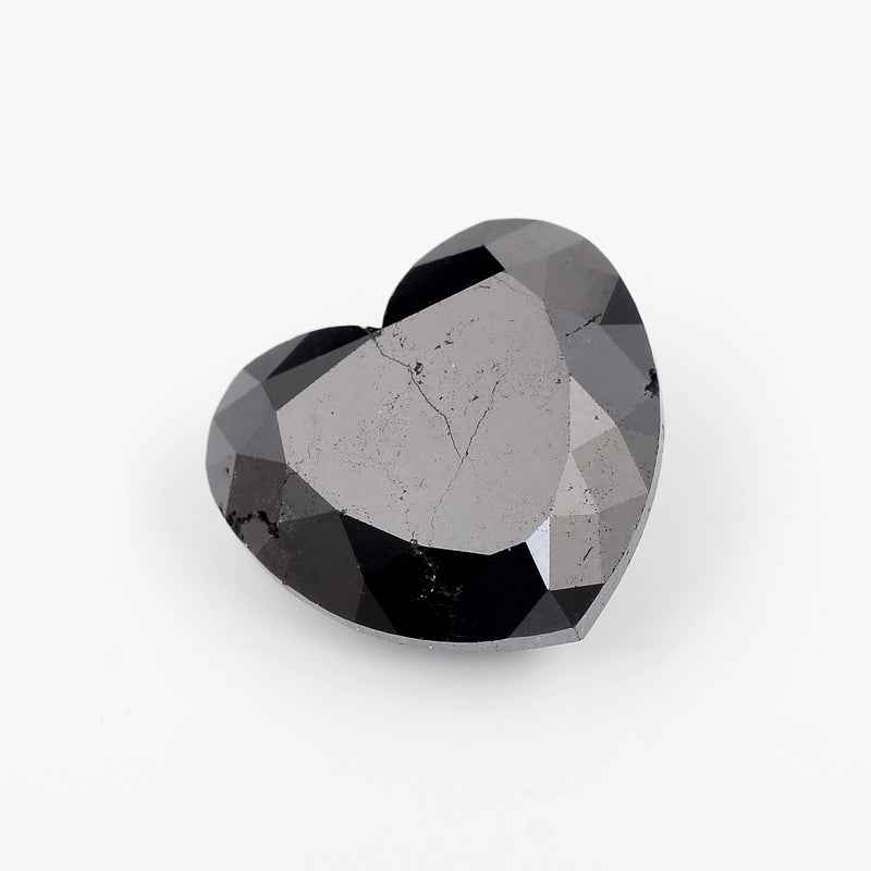 Heart Fancy Black Color Diamond 20.20 Carat - AIG Certified