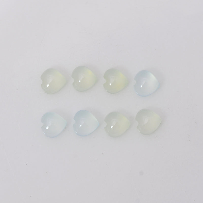 Heart Blue Color Chalcedony Gemstone 1.90 Carat