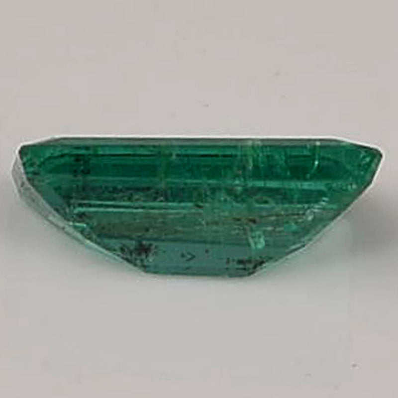 Octagon Green Color Emerald Gemstone 1.81 Carat - IGI Certified
