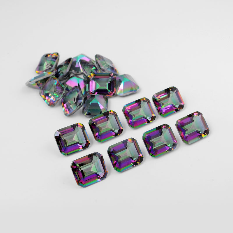 20 pcs MYSTIC Quartz  - 104.71 ct - Octagon - Multicolor - Transparent