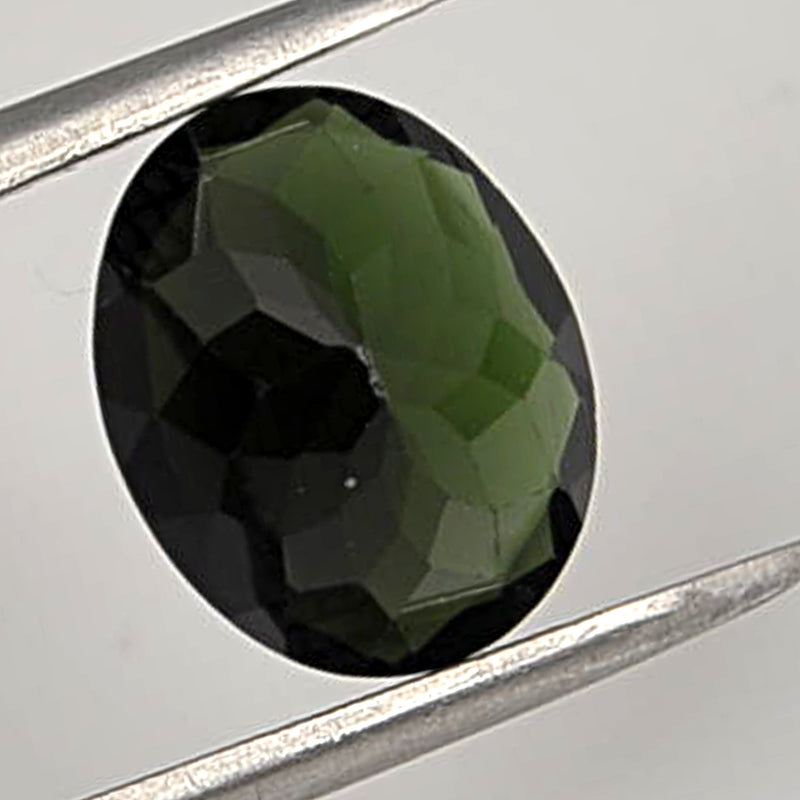2.15 Carat Green Color Oval Tourmaline Gemstone