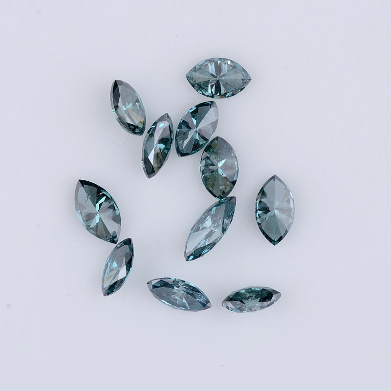 2.64 Carat Fancy Marquise Blue Diamond