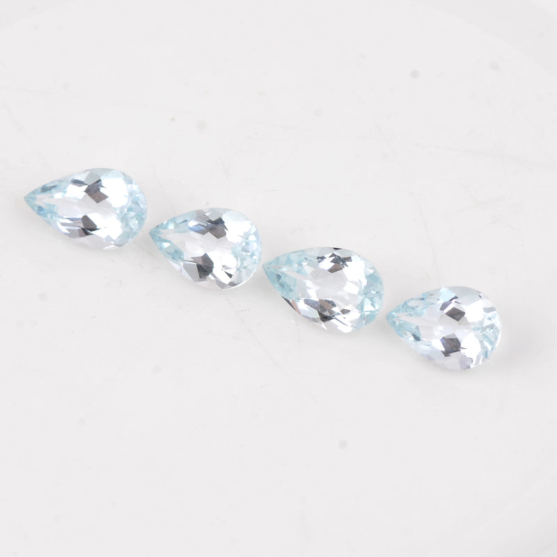 20.84 Carat Blue Color Pear Aquamarine Gemstone