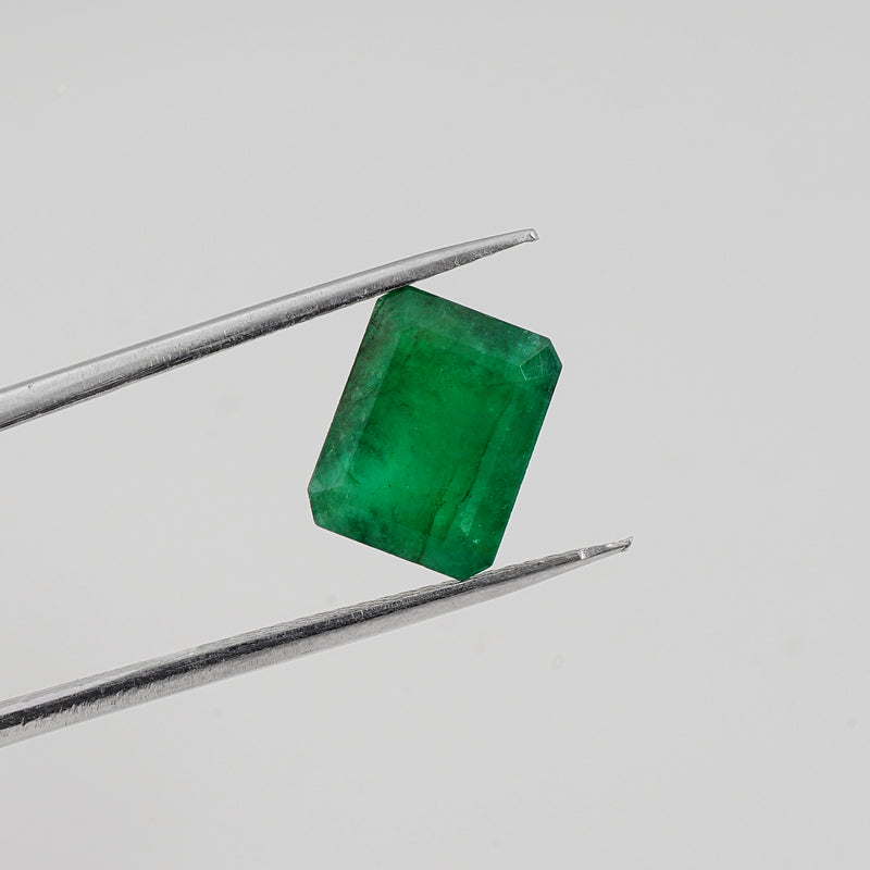 1 pcs Emerald  - 3.67 ct - Octagon - Green - Transparent
