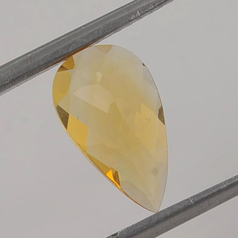 1.80 Carat Yellow Color Pear Citrine Gemstone