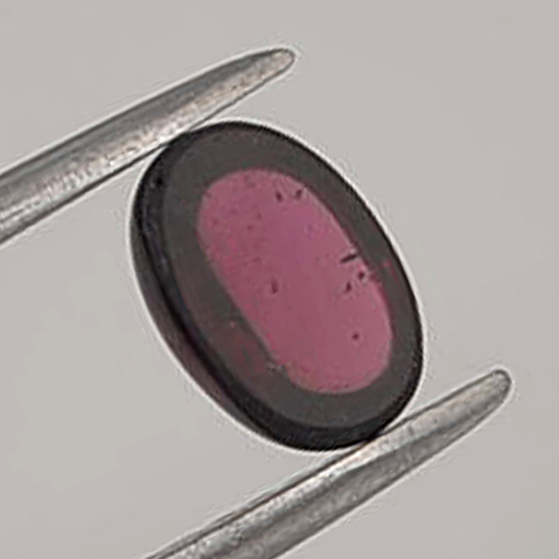 6.90 Carat Red Color Oval Garnet Gemstone