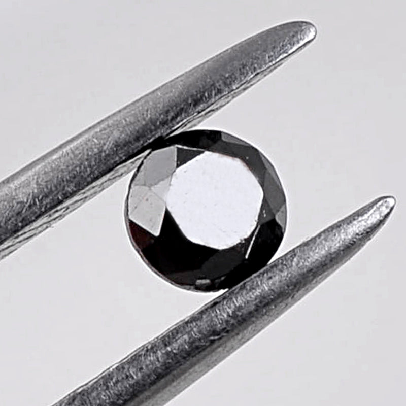 8.39 Carat Brilliant Round Fancy Black Diamonds-AIG Certified
