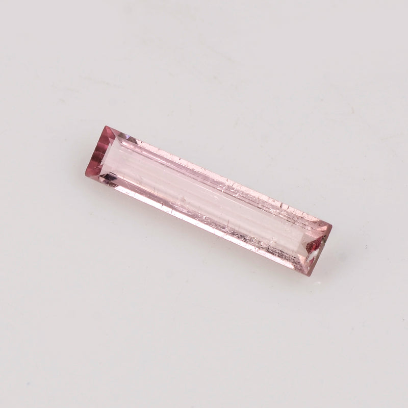 1.46 Carat Pink Color Baguette Tourmaline Gemstone