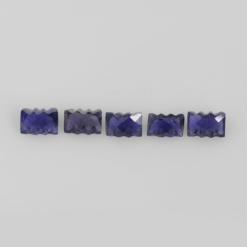 5.4 Carat Blue Color Octagon Iolite Gemstone