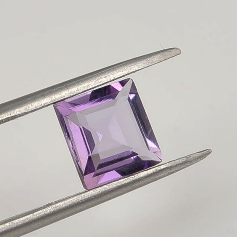 7.17 Carat Purple Color Square Amethyst Gemstone