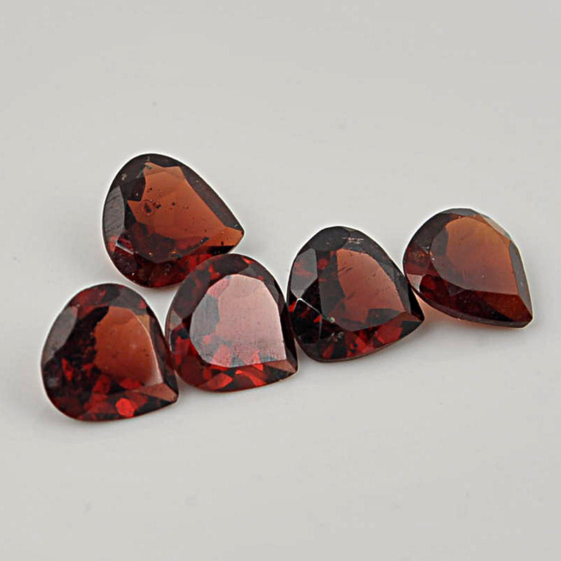 5.25 Carat Red Color Heart Garnet Gemstone