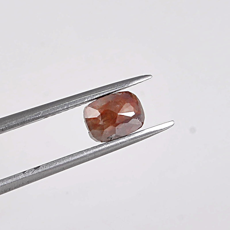 1.42 Carat Rose Cut Octagon Brown Diamond