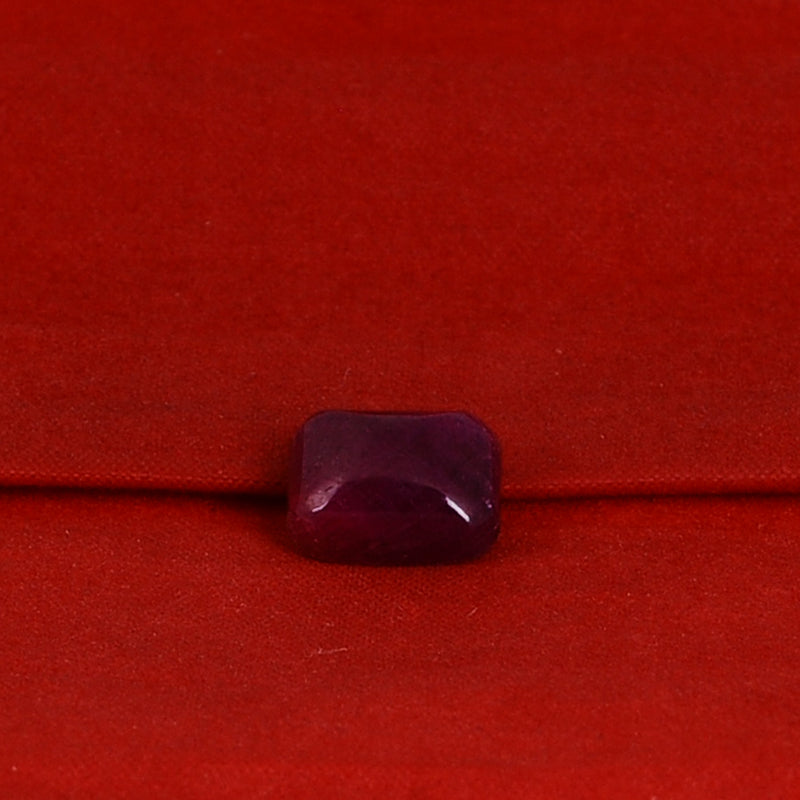 5.00 Carat Red Color Octagon Ruby Gemstone