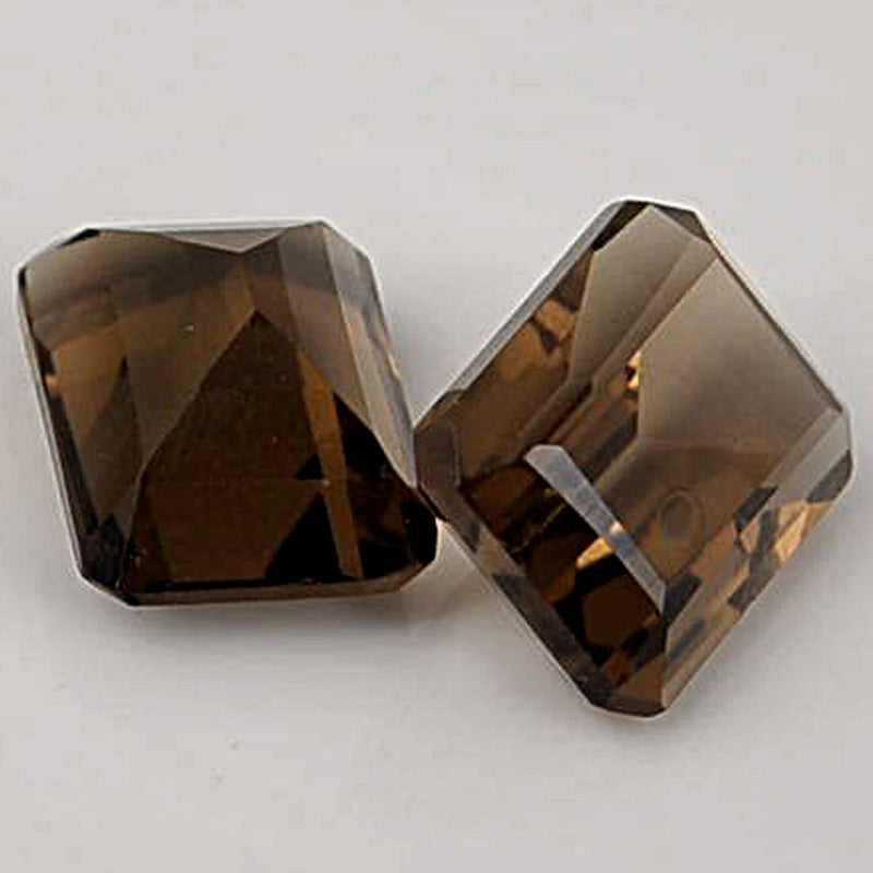 2.93 Carat Brown Color Octagon Smoky Quartz Gemstone