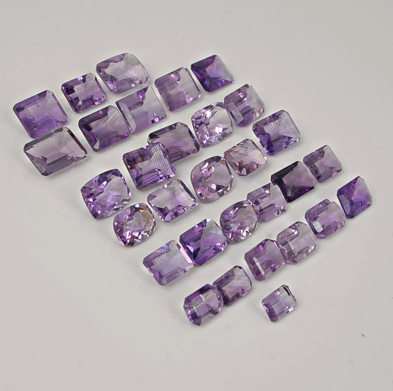 46.90 Carat Purple Color Cushion Amethyst Gemstone