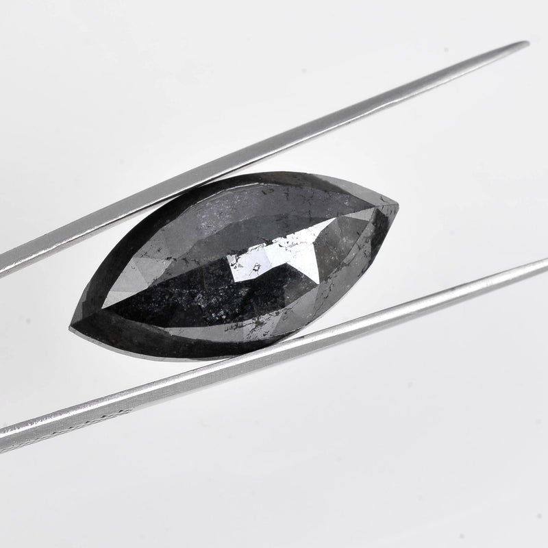 46.65 Carat Marquise Fancy Black Diamond-AIG Certified