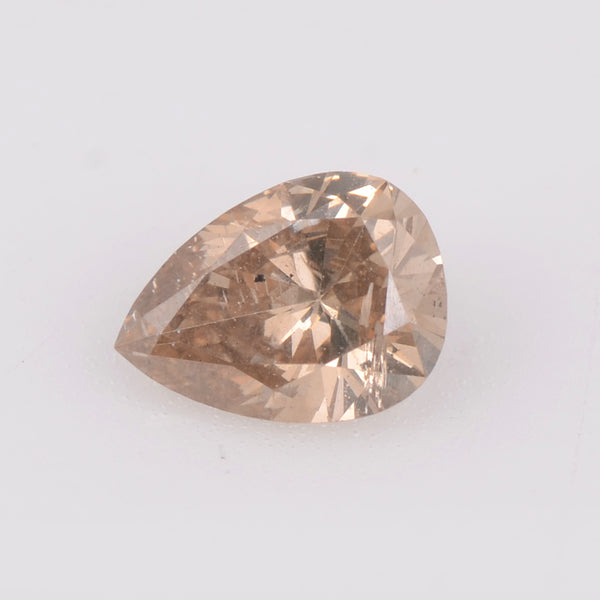 0.43 Carat Brilliant Pear Fancy Yellowish Brown SI1 Diamond-AIG Certified