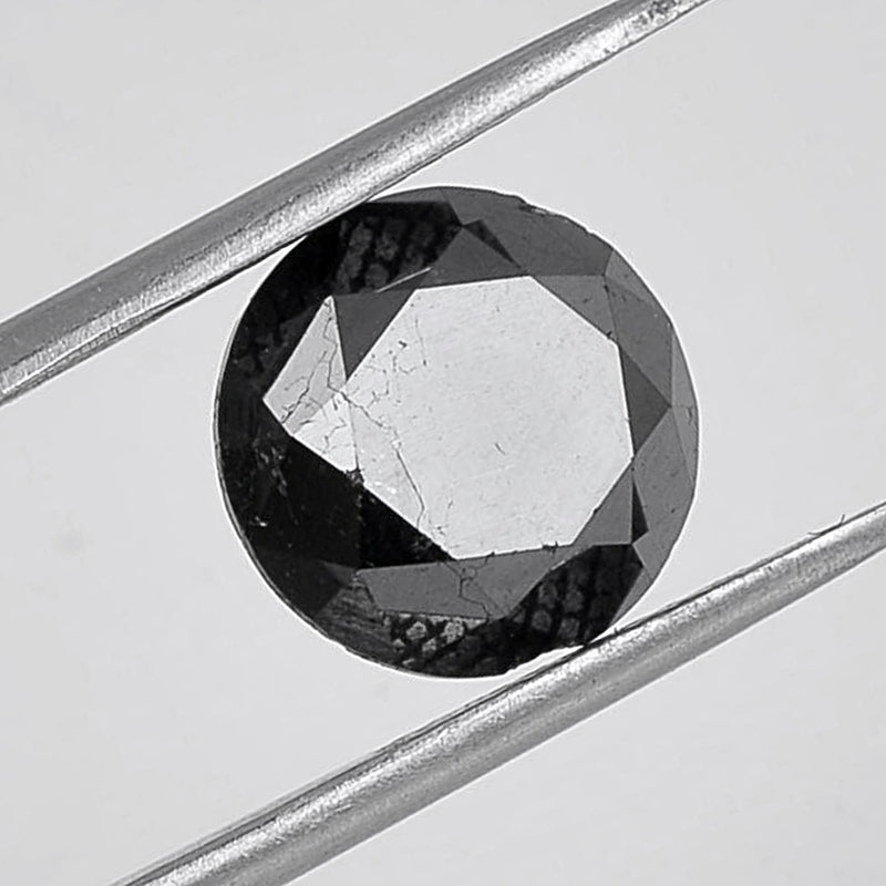 5.11 Carat Round Black Diamond-AIG Certified