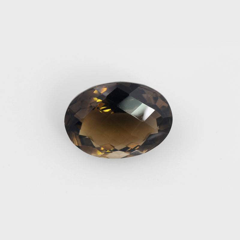 35.80 Carat Brown Color Oval Smoky Quartz Gemstone