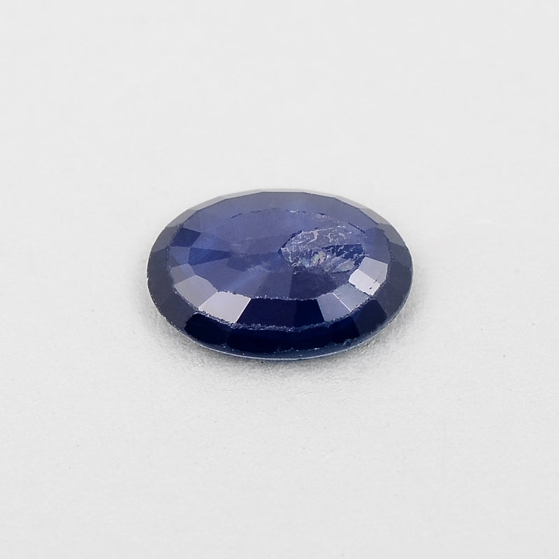 Oval Blue Color Sapphire Gemstone 0.87 Carat