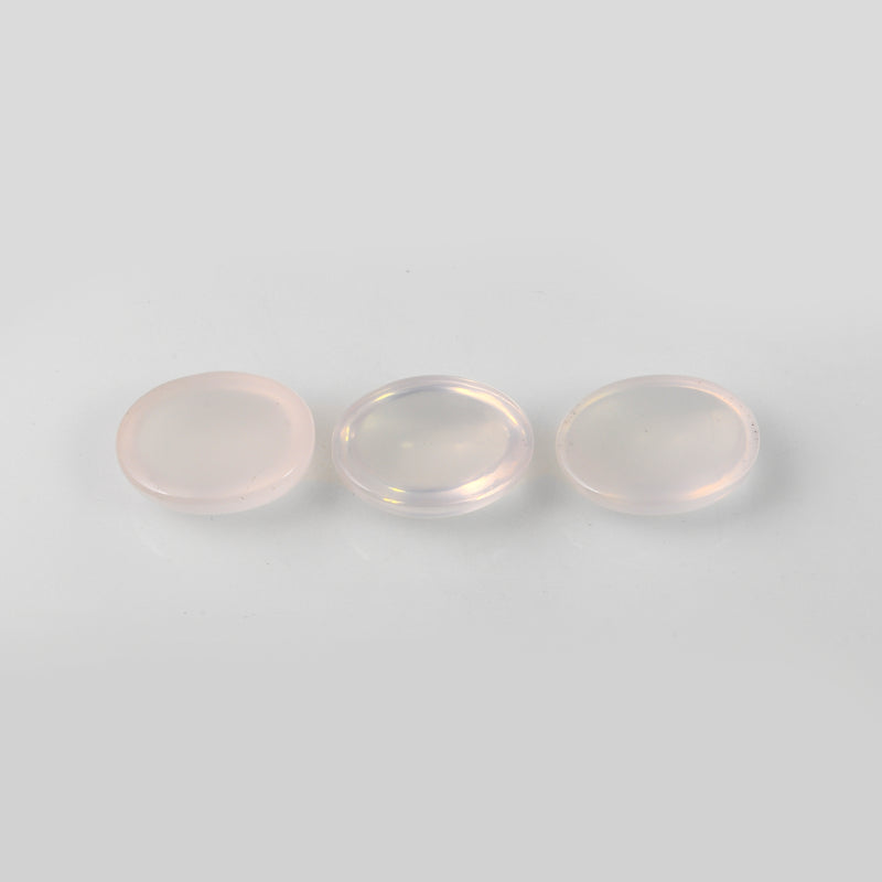 Oval Pink Color Rose Quartz Gemstone 28.04 Carat