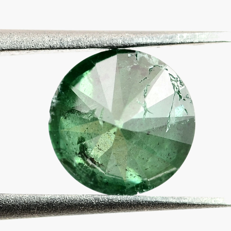 Round Fancy Green Color Diamond 0.52 Carat - ALGT Certified