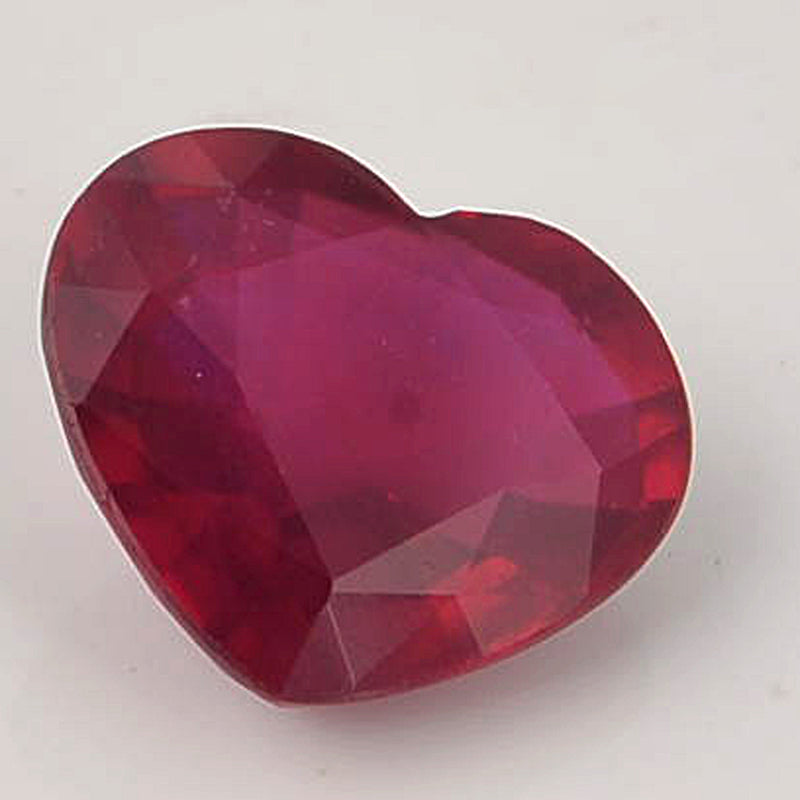 6.28 Carat Red Color Heart Ruby-IGI Certified