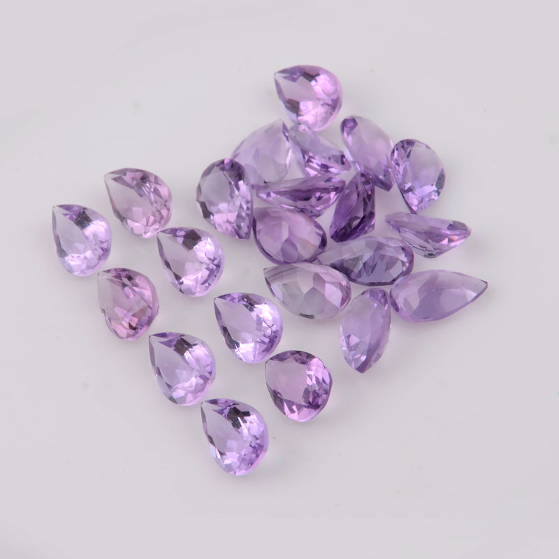 57.9 Carat Pear Purple Amethyst Gemstone