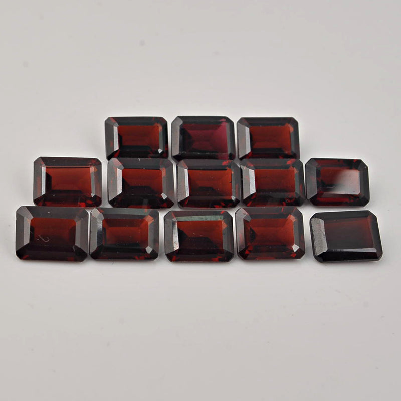 24.50 Carat Red Color Octagon Garnet Gemstone