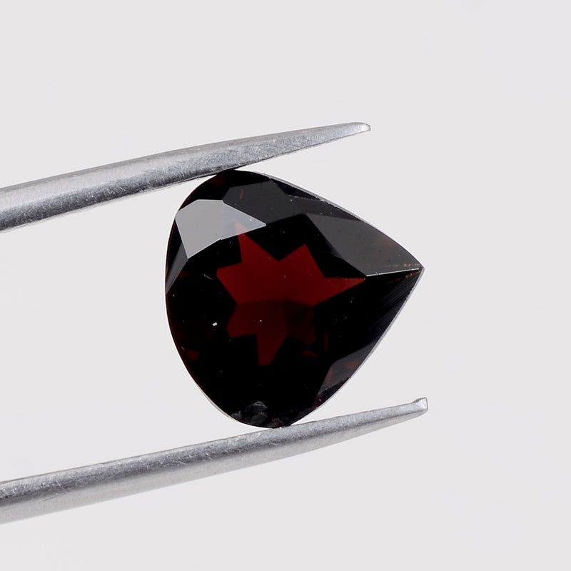 9.91 Carat Red Color Heart Garnet Gemstone