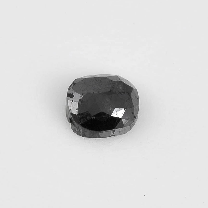 2.24 Carat Rose Cut Cushion Fancy Black Diamond-AIG Certified