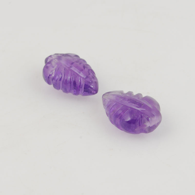 7.6 Carat Purple Color Pear Amethyst Gemstone