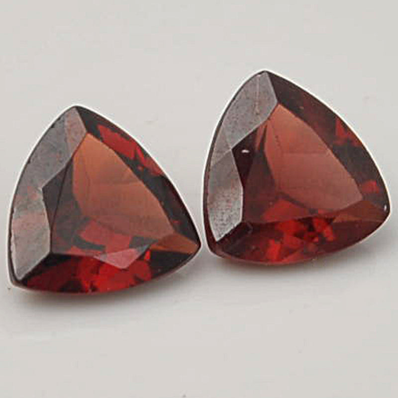 4.80 Carat Red Color Trillion Garnet Gemstone