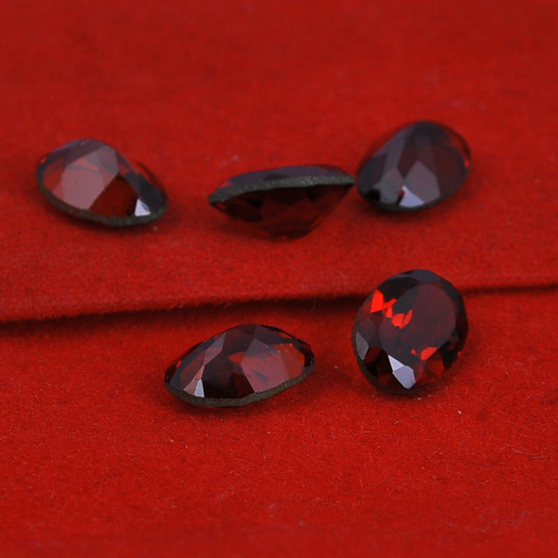 4.81 Carat Red Color Oval Garnet Gemstone