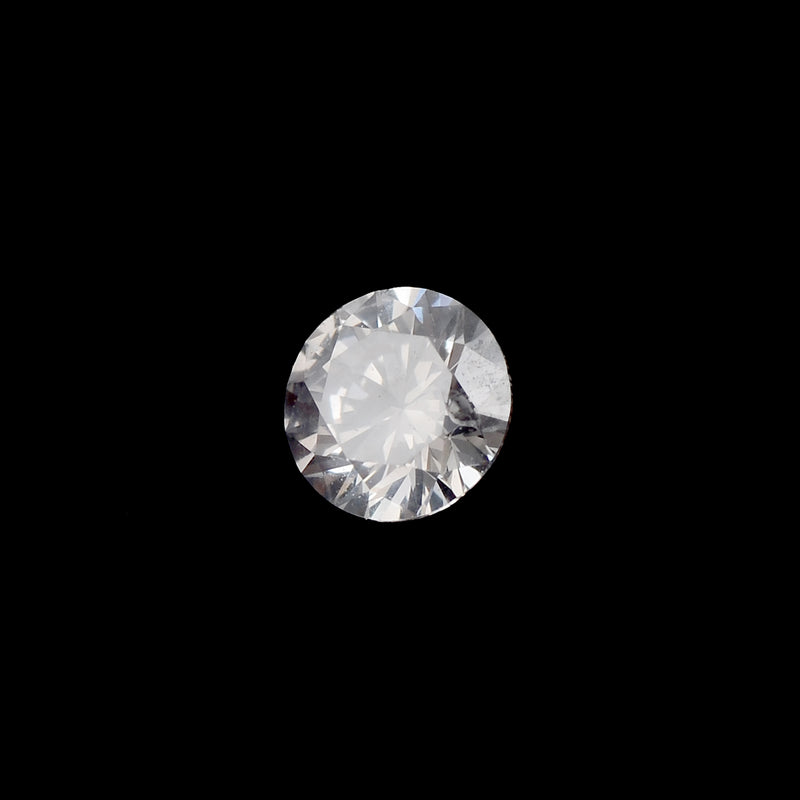 Round Natural Fancy Light Grey Color Diamond 0.19 Carat - AIG Certified
