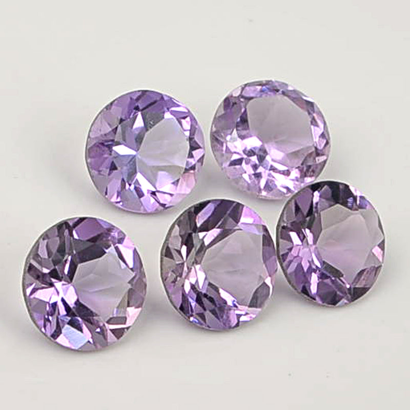 12.00 Carat Purple Color Round Amethyst Gemstone