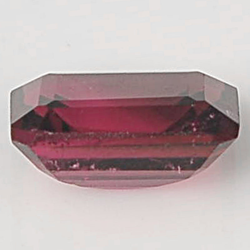 1 pcs Rubellite  - 0.97 ct - Octagon - Reddish Purple - Transparent