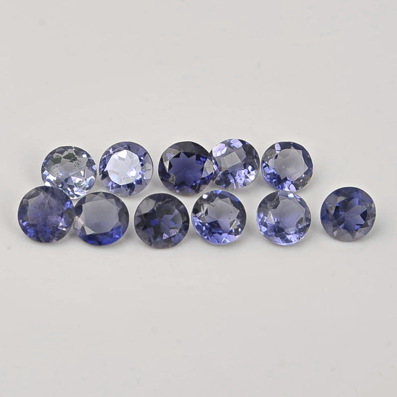 4.35 Carat Blue Color Round Iolite Gemstone