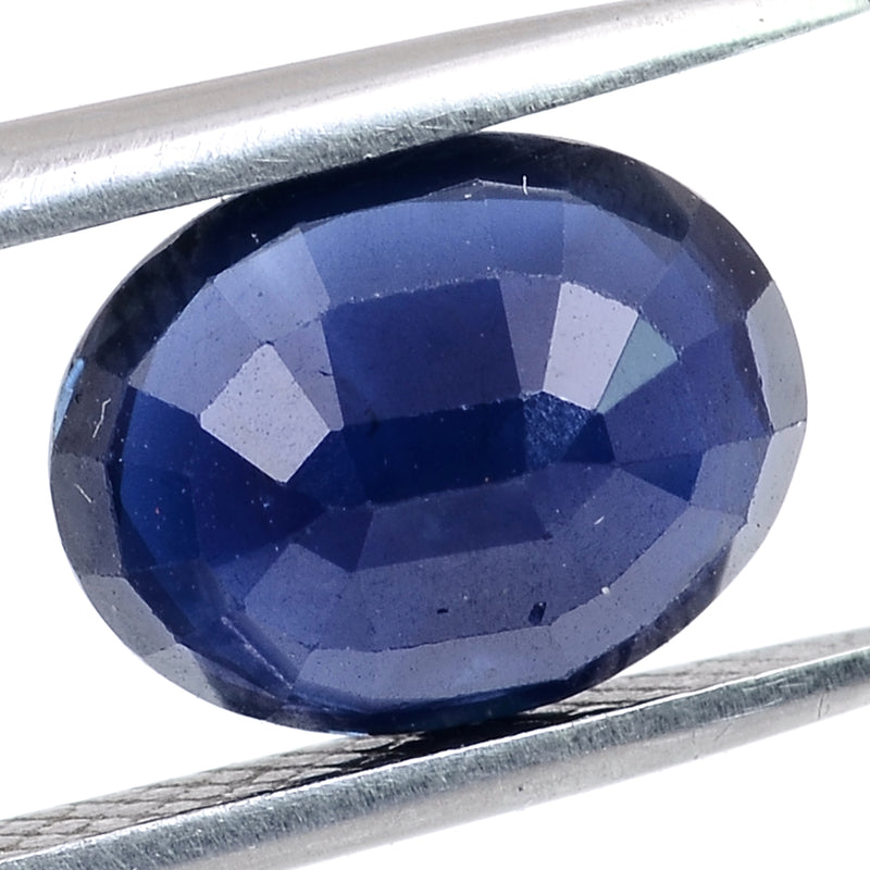 1 pcs Sapphire  - 2.5 ct - Oval - Blue