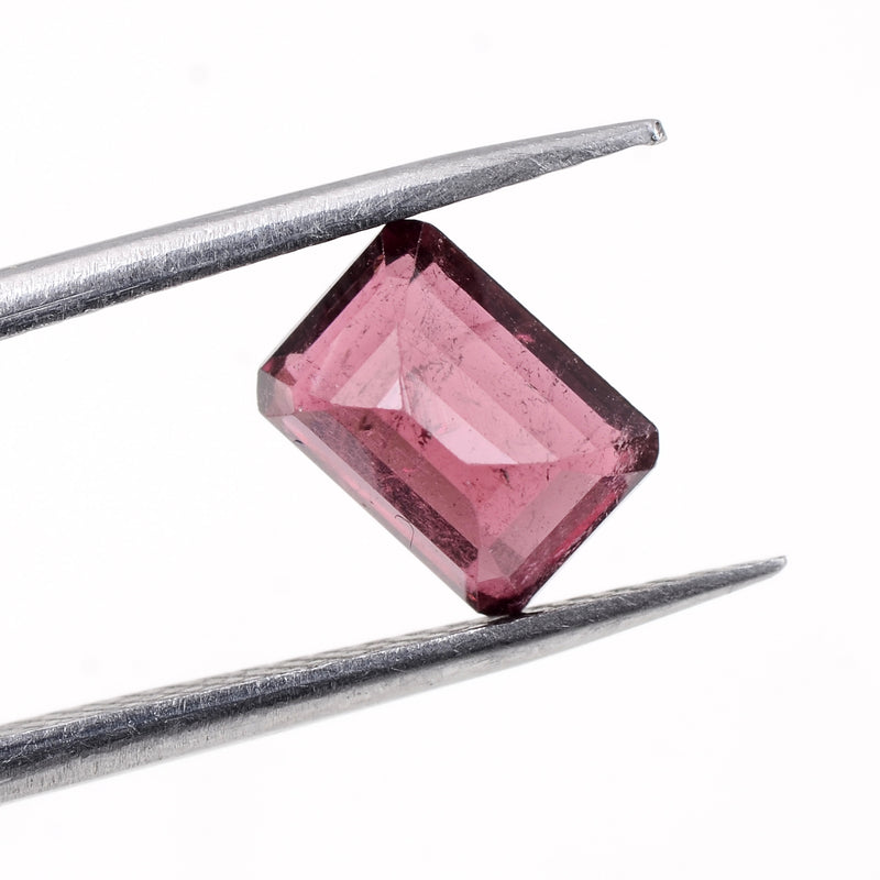 1.3 Carat Pink Color Octagon Tourmaline Gemstone