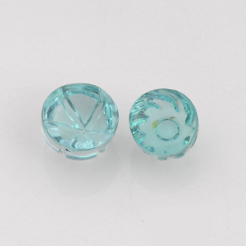 1.65 Carat Greenish Blue Color Round Apatite Gemstone
