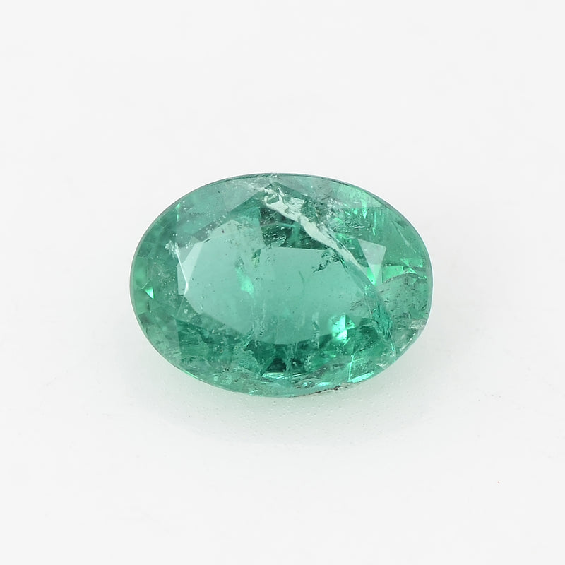 1 pcs Emerald  - 1.49 ct - Oval - Green - Transparent